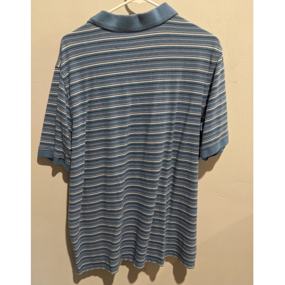 DONATING 1/20/25 BOGO Goodfellow & Co Striped Blue Polo - Picture 3 of 5